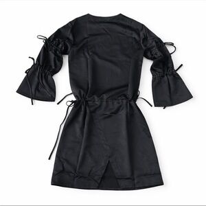 Izzue Collection Tie Sleeve Black Dress